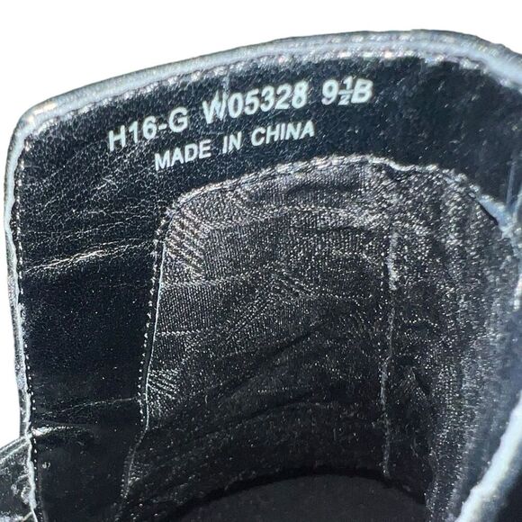 Cole Haan Abbot Chelsea Pull On Block Heel Black Leather Bootie 9.5 - Picture 5 of 8